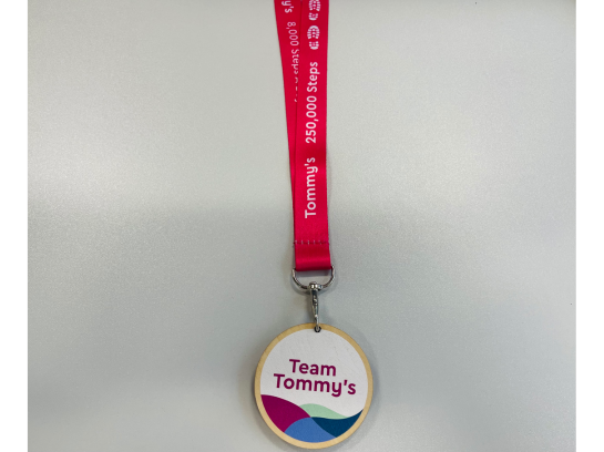 Photo of a Team Tommy's medal