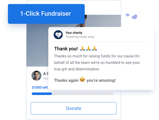 Custom (1-Click) Facebook Fundraisers