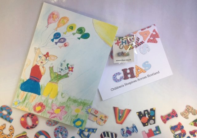 The birthday gift is a beautiful thank you card and pin badge - which is a brilliant example of value exchange
