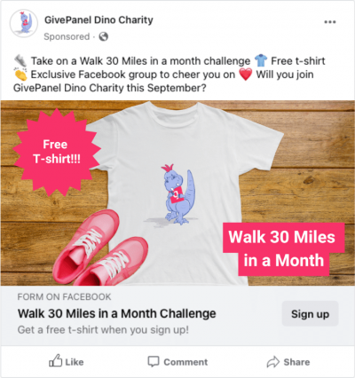 Freebie-focussed mock Facebook Ad Freebie-focussed mock Facebook Ad
