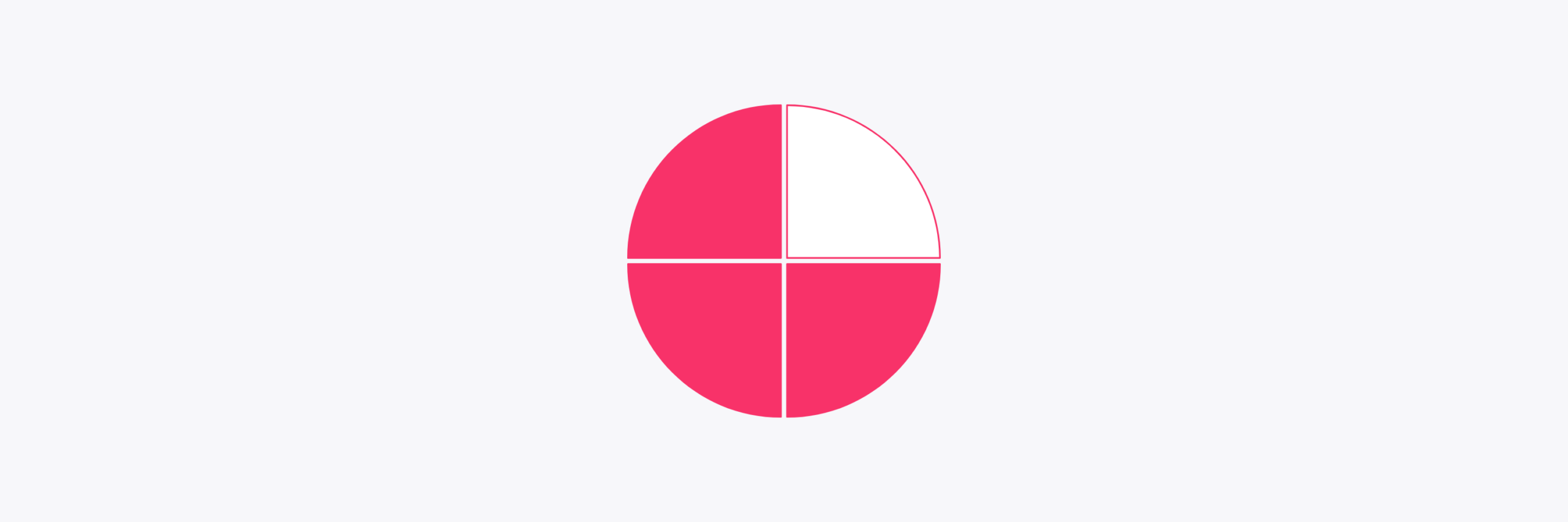 An image depicting the second quarter of a circle