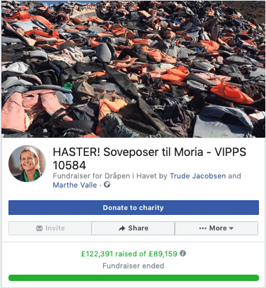 Facebook fundraising tool