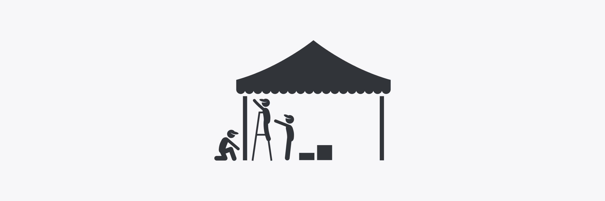 An image showing a gazebo being set up
